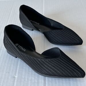 Vivaia Melia Pointed Toe D’Orsay Flats EU 35.5 US 4.5/5  Comfort Slip On Shoes